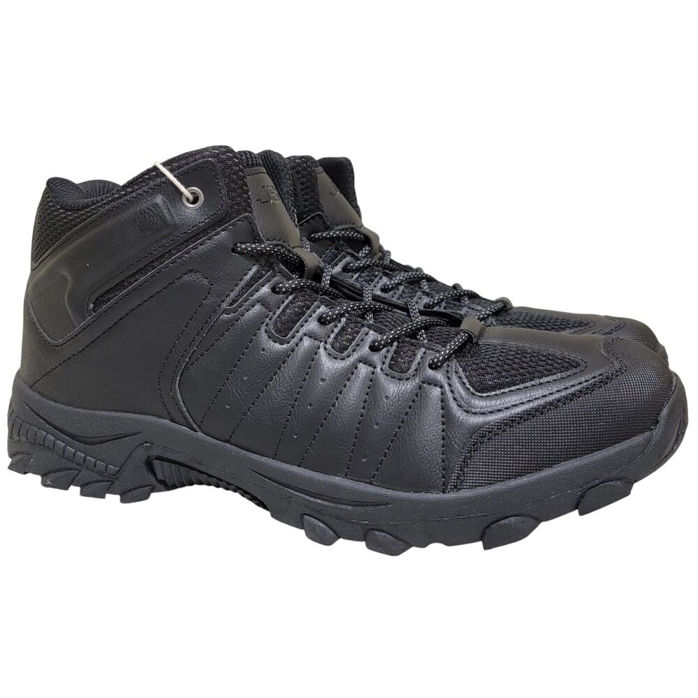JBU Torrence Water Resistant Combat Hiking Boots Size US 8M Black Faux Leather